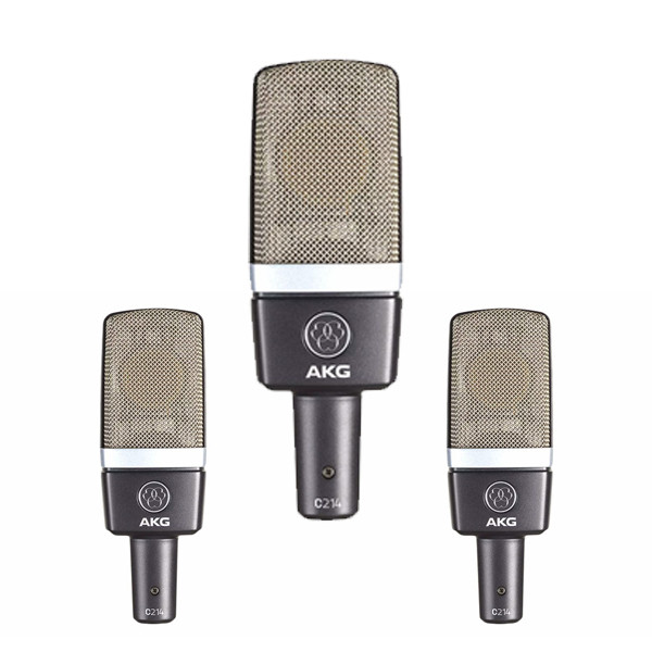 Alquiler pack 3 micrófonos AKG para grabar un podcast de calidad pro