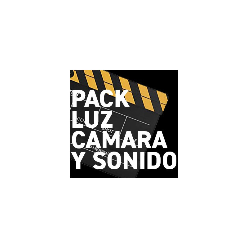 Pack Completo Rodaje: Iluminación, Cámara y Sonido