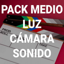 Pack Rodaje INTERMEDIO: Iluminación, Cámara y Sonido